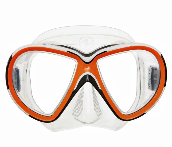 Маска Reveal X2 (clear/lime; прозрачный силикон)